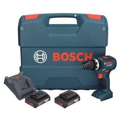 Аккумуляторная ударная дрель Bosch GSB, 18 В, с аккумулятором и блоком для зарядки цена и информация | Шуруповерты, дрели | pigu.lt