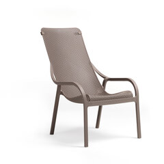 Садовое кресло Nardi Net Lounge Tortora, коричневое цена и информация | Садовые стулья, кресла, пуфы | pigu.lt