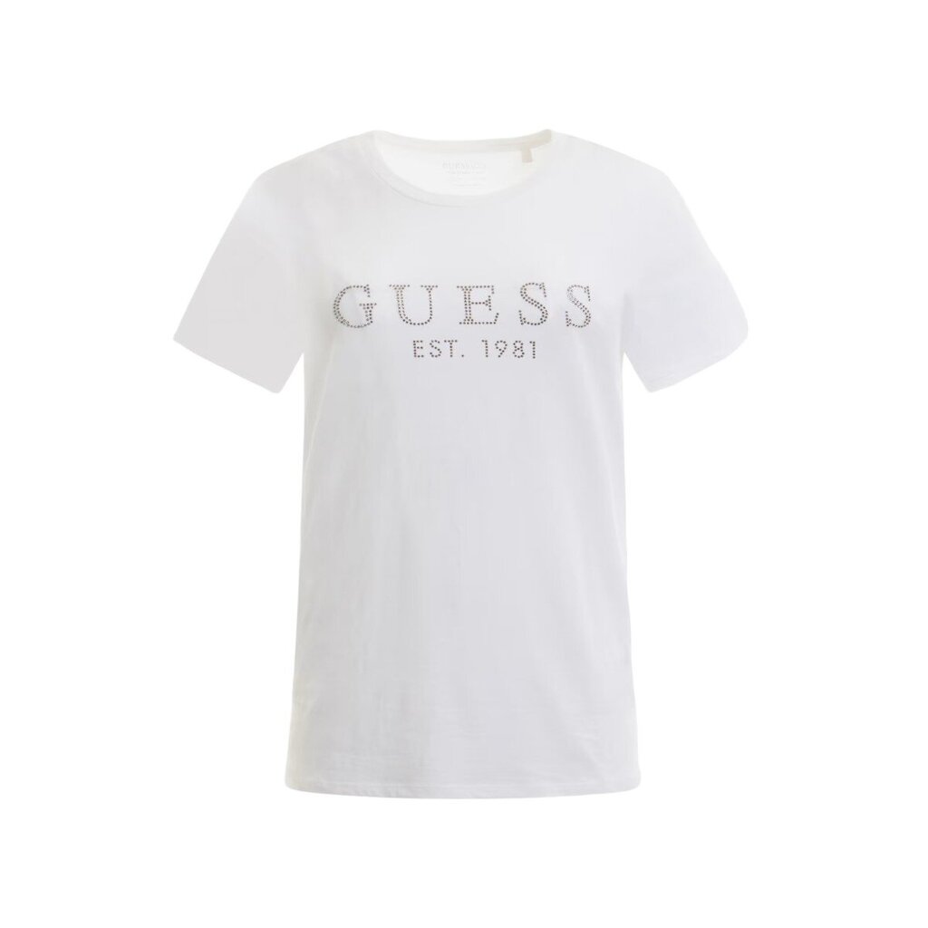 Guess marškinėliai moterims 81635, balti kaina ir informacija | Marškinėliai moterims | pigu.lt