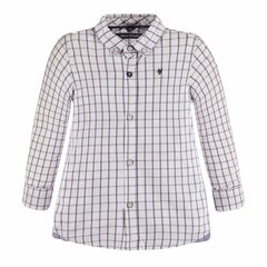 Рубашка в клетку для мальчиков с длинным рукавом Marc O'Polo, белая цена и информация | Рубашка для мальчиков | pigu.lt