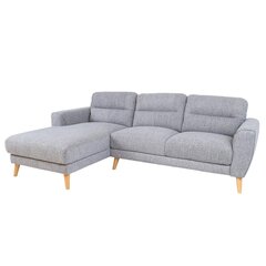 Corner sofa DANTE LC, light grey цена и информация | Угловые диваны | pigu.lt