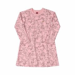 Платье для девочки с длинным рукавом, розовое цена и информация | Платья для девочек | pigu.lt