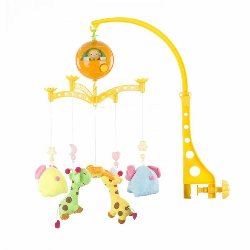 Muzikinė karuselė Lorelli Žirafos ir drambliai kaina ir informacija | Žaislai kūdikiams | pigu.lt