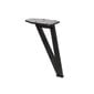 Metalinė baldų koja Metal Tale, juoda kaina ir informacija | Baldinės kojelės ir kojos | pigu.lt