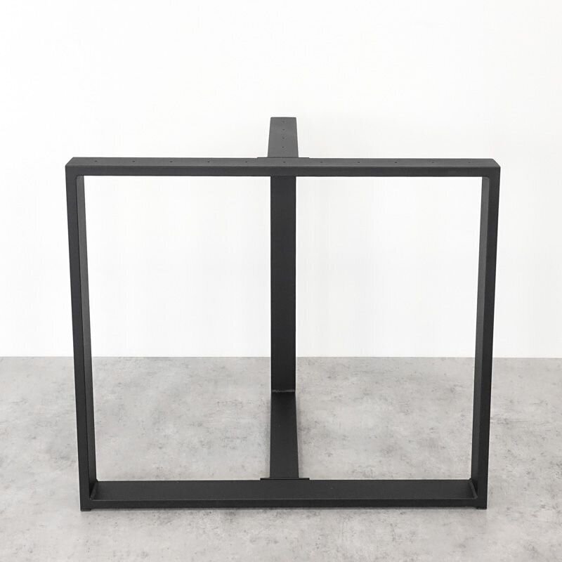 Metalinė stalo koja Metal Tale, juoda цена и информация | Baldinės kojelės ir kojos | pigu.lt