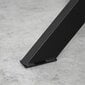 Metalinė stalo koja Metal Tale, juoda kaina ir informacija | Baldinės kojelės ir kojos | pigu.lt