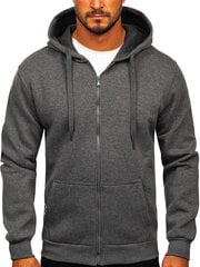 Džemperis vyrams J.Style Fleece Grey 68B2008-5, pilkas цена и информация | Мужские толстовки | pigu.lt