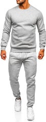 Sportinis kostiumas vyrams J.Style Fleece Grey 68C10380-2, pilkas цена и информация | Мужская спортивная одежда | pigu.lt