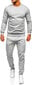 Sportinis kostiumas vyrams J.Style Fleece Grey 68C10380-2, pilkas kaina ir informacija | Sportinė apranga vyrams | pigu.lt