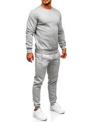 Sportinis kostiumas vyrams J.Style Fleece Grey 68C10380-2, pilkas цена и информация | Мужская спортивная одежда | pigu.lt