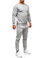 Sportinis kostiumas vyrams J.Style Fleece Grey 68C10380-2, pilkas kaina ir informacija | Sportinė apranga vyrams | pigu.lt