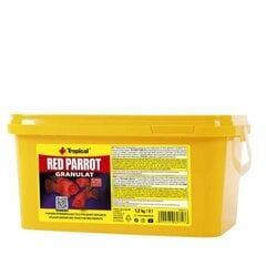 Granuliuotas pašaras žuvims Tropical Red Parrot Granulat, 3 l, 1.2 kg цена и информация | Корм для рыб | pigu.lt