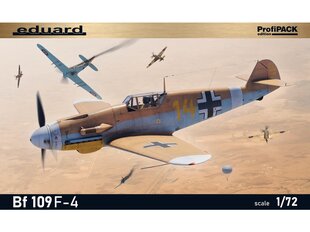 Сборная пластиковая модель Eduard - Messerschmitt Bf 109F-4 Profipack, 1/72, 70155 цена и информация | Конструкторы и кубики | pigu.lt