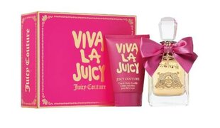 Rinkinys Juicy Couture Viva La Juicy moterims: kvapusis vanduo, 100 ml + kūno losjonas, 125 ml kaina ir informacija | Kvepalai moterims | pigu.lt