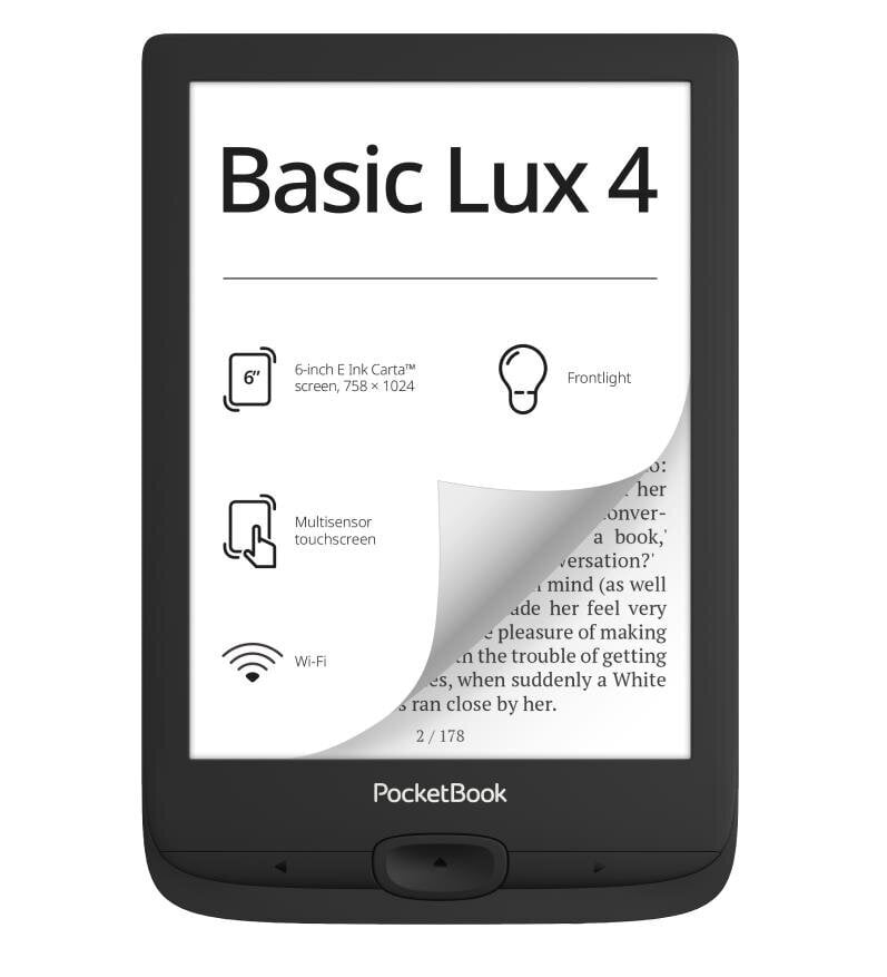 PocketBook Basic Lux 4 цена и информация | Elektroninių knygų skaityklės | pigu.lt