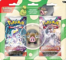 Kortos Pokemon TCG Back to School Eraser Blister Set 2023 Lechonk kaina ir informacija | Stalo žaidimai, galvosūkiai | pigu.lt