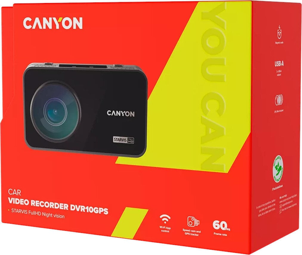 Canyon DVR10GPS kaina ir informacija | Skaitmeniniai fotoaparatai | pigu.lt