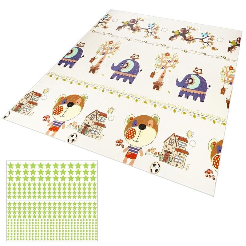 Sulankstomas kilimėlis kūdikiams V5C, 200x180 cm kaina ir informacija | Lavinimo kilimėliai | pigu.lt