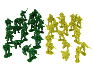 Набор военных солдатиков, 51 предмет, зеленый цена и информация | Игрушки для мальчиков | pigu.lt