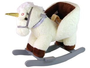 Лошадь-качалка Рокер Белый Единорог цена и информация | Игрушки для малышей | pigu.lt