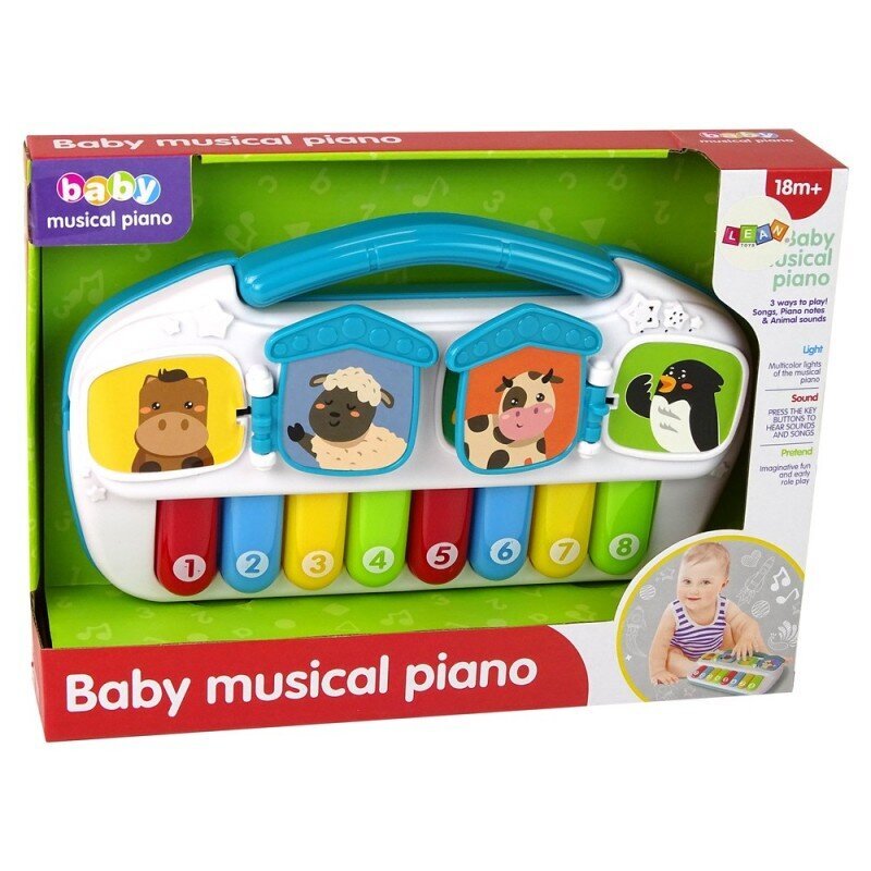Žaislinis pianinas Lean Toys Gūvūnai цена и информация | Žaislai kūdikiams | pigu.lt