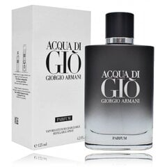 Armani (Джорджио Армани) Acqua di Gio Parfum - Многоразовый чистый парфюм для мужчин Многоразовый 125 мл цена и информация | Мужские духи | pigu.lt