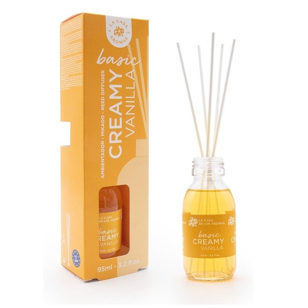 Namų kvapas su lazdelėmis La Casa de los Aromas Basic Creamy Vanilla, 95 ml kaina ir informacija | Namų kvapai | pigu.lt