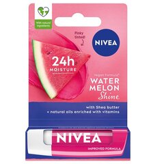 Помада губная Nivea 24H Mett In Moisture Watermelon Shine, 4.8 г цена и информация | Помады, бальзамы, блеск для губ | pigu.lt