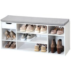 Шкаф для обуви с сиденьем и ящиком Kesper цена и информация | Полки для обуви, банкетки | pigu.lt