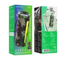 Borofone Portable Bluetooth Speaker BR31 Gamble green camouflage цена и информация | Аудиоколонки | pigu.lt