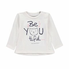 Marškinėliai mergaitėms Belly button , balti kaina ir informacija | Marškinėliai kūdikiams | pigu.lt