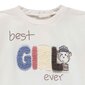 Marškinėliai mergaitėms Belly button, balti цена и информация | Marškinėliai mergaitėms | pigu.lt