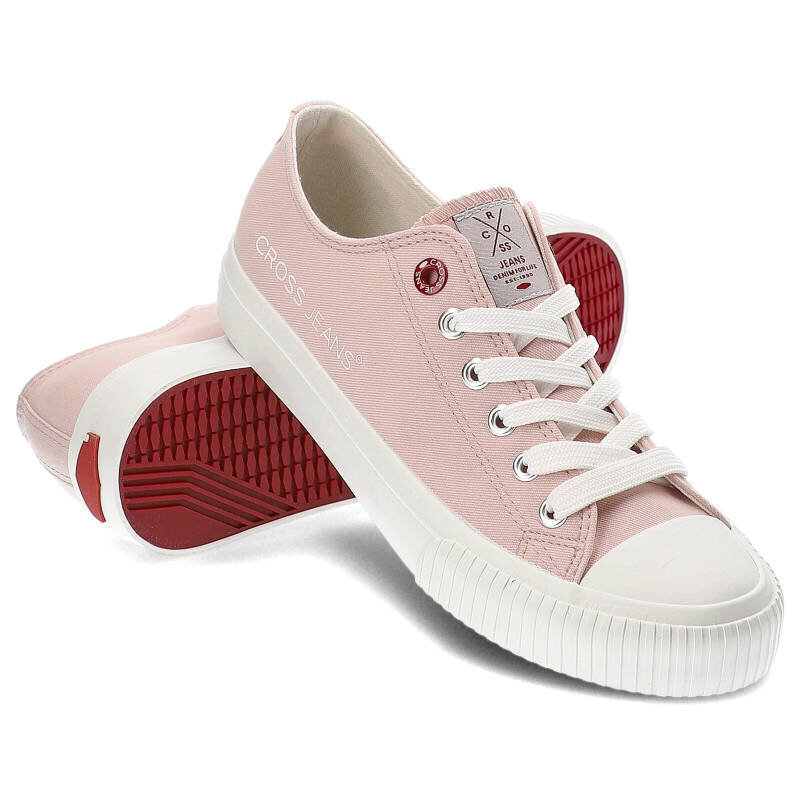 Sportiniai batai moterims Cross Jeans 1242021, rožiniai kaina ir informacija | Sportiniai bateliai, kedai moterims | pigu.lt