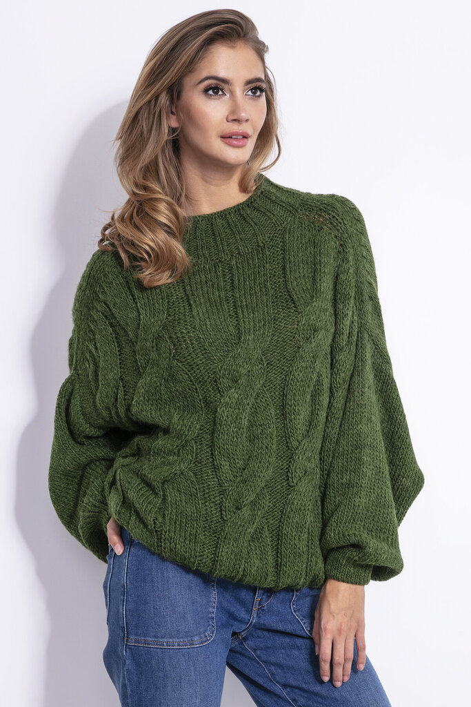Megztinis moterims Fobya, žalias цена и информация | Megztiniai moterims | pigu.lt