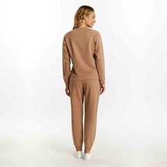 dunkelbeiges damen-толстовка-set mit oversize-толстовка цена и информация | Спортивная одежда женская | pigu.lt