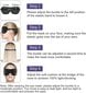 3D Miego kaukė unisex, juoda kaina ir informacija | Naktiniai, pižamos moterims | pigu.lt