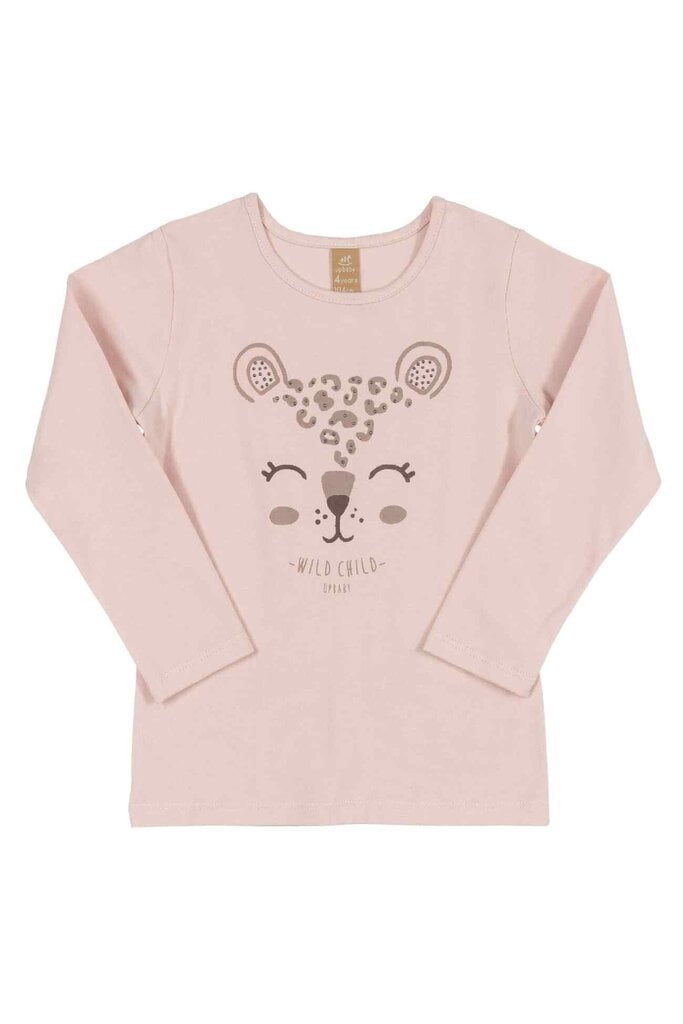 Marškinėliai mergaitėms Up Baby, rožiniai kaina ir informacija | Marškinėliai mergaitėms | pigu.lt
