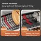 Livman 3 lygių indų džiovintuvas, juodas kaina ir informacija | Virtuvės įrankiai | pigu.lt