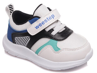 Спортивная обувь для мальчиков Weestep, белые/черные цена и информация | Детская спортивная обувь | pigu.lt
