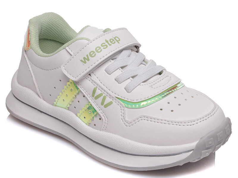 Sportiniai batai mergaitėms Weestep, balti kaina ir informacija | Sportiniai batai vaikams | pigu.lt
