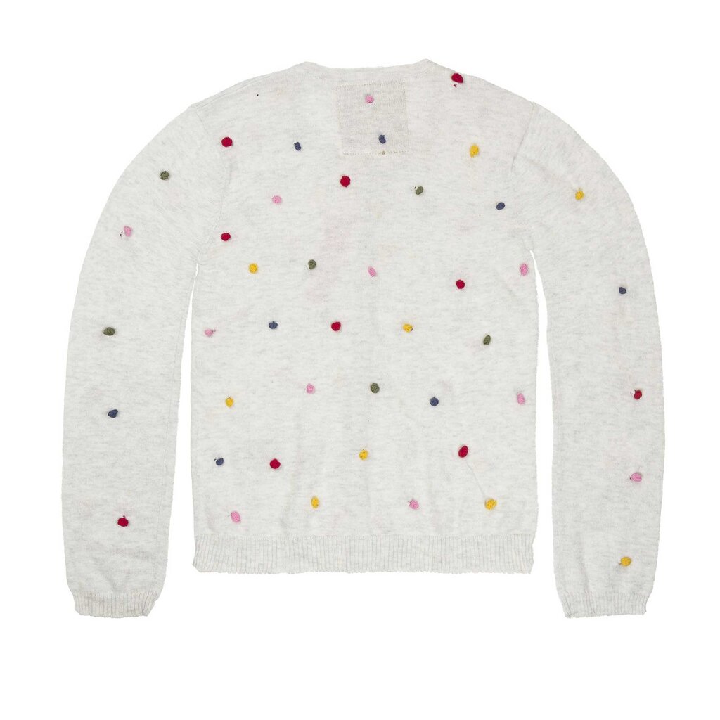 Megztinis mergaitėms Kanz, baltas цена и информация | Megztiniai, bluzonai, švarkai kūdikiams | pigu.lt