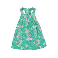 Детское платье 2325444 01 2325444*01-014, зелёное/синее цена и информация | Платья для девочек | pigu.lt
