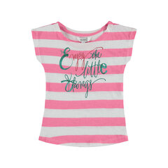 Marškinėliai mergaitėms Kanz, rožiniai kaina ir informacija | Marškinėliai mergaitėms | pigu.lt