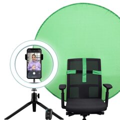 Straumēšanas komplekts Trust Maku+ 2-in-1 Streaming Kit Green цена и информация | Осветительное оборудование для фотосъемок | pigu.lt