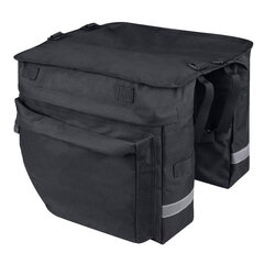 Galinis dviračio krepšys Force Noem Bud, 2x18 l, juodas kaina ir informacija | Krepšiai, telefonų laikikliai | pigu.lt