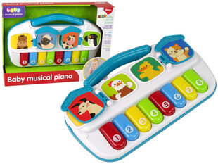 Vaikiškas pianinas Lean toys, spalvoti gyvūnai kaina ir informacija | Lavinamieji žaislai | pigu.lt