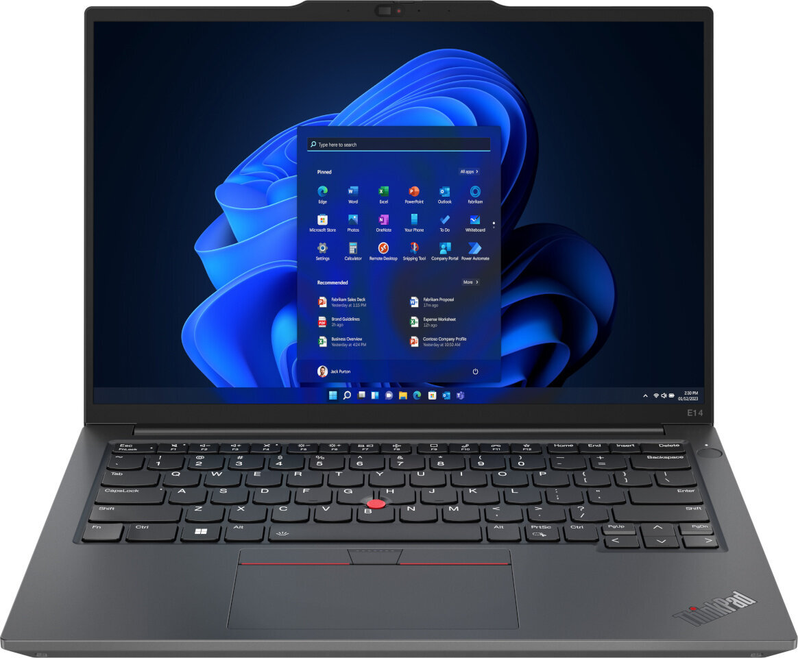 Lenovo ThinkPad E14 Gen 5 (Intel) 21JK000AMX kaina ir informacija | Nešiojami kompiuteriai | pigu.lt