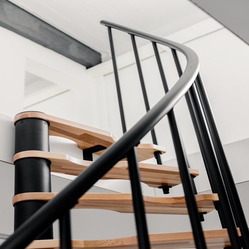 Spiraliniai laiptai Minka Suono Smart Ø140 cm, Juoda kaina ir informacija | Laiptai | pigu.lt