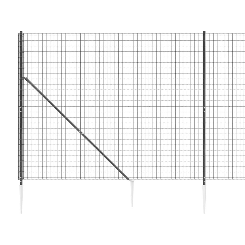 Vielinė tinklinė tvora vidaXL 2,2x25m цена и информация | Tvoros ir jų priedai | pigu.lt