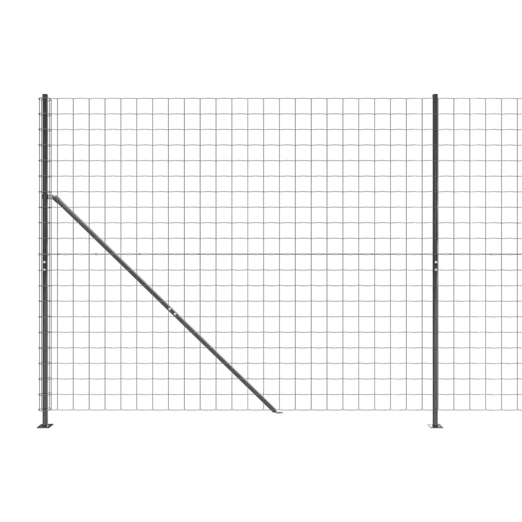 Vielinė tinklinė tvora vidaXL 1,6x25m kaina ir informacija | Tvoros ir jų priedai | pigu.lt
